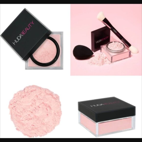 NIB Huda Beauty Easy Bake Loose Baking & Setting Powder Cherry Blossom Cake - Picture 7 of 16